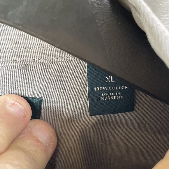 Perry Ellis Dress Shirt Mens XL Cotton‎ Gray Casual Preppy No Pocket Going Out - Picture 3 of 11